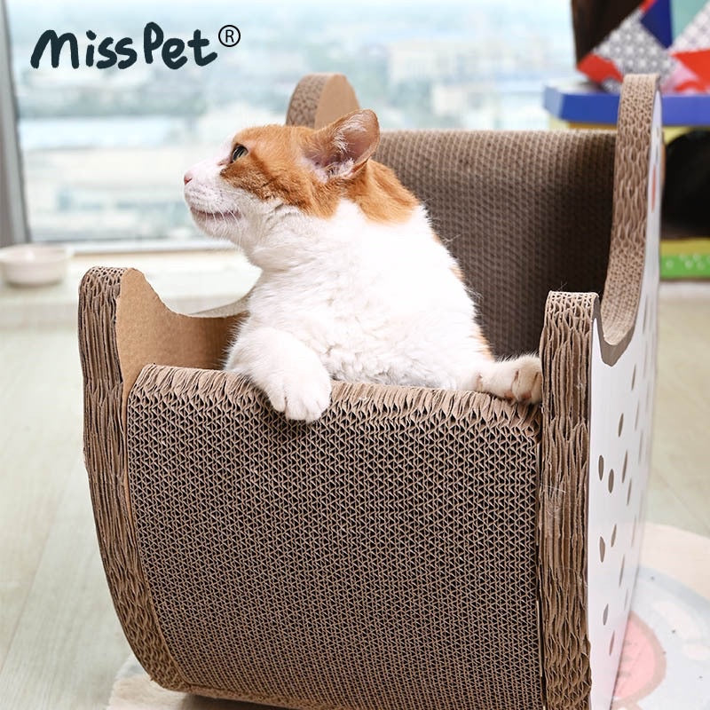 [SG Stock] MissPet scratch board bed goose Large pet house