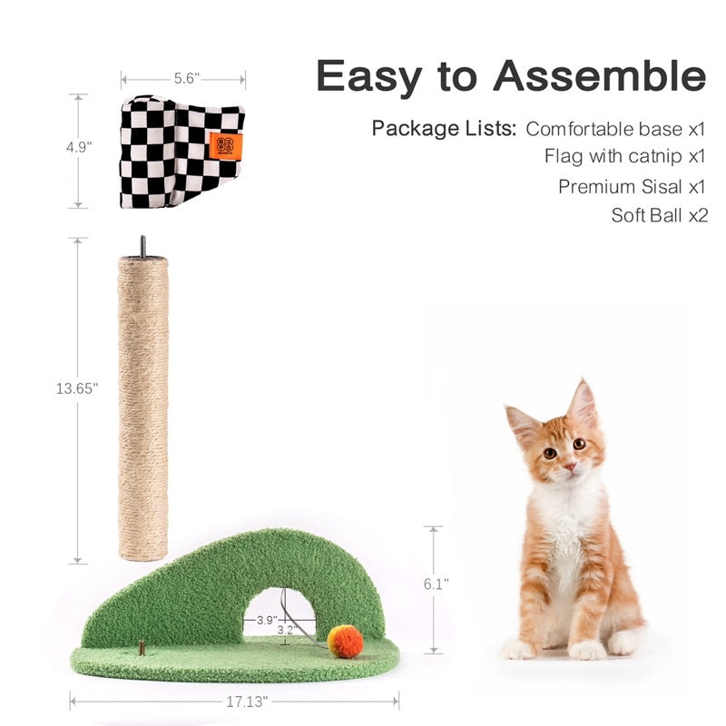 MewooFun premium sisal withstand cat scratch pole post golf ⛳️