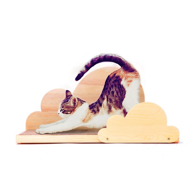 Wakupet wooden cloud ☁️ scratcher cat scratch board pet toy bed