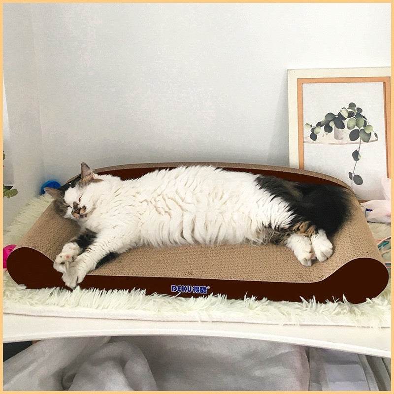 Deku cat scratch board sofa pet bed scratching post
