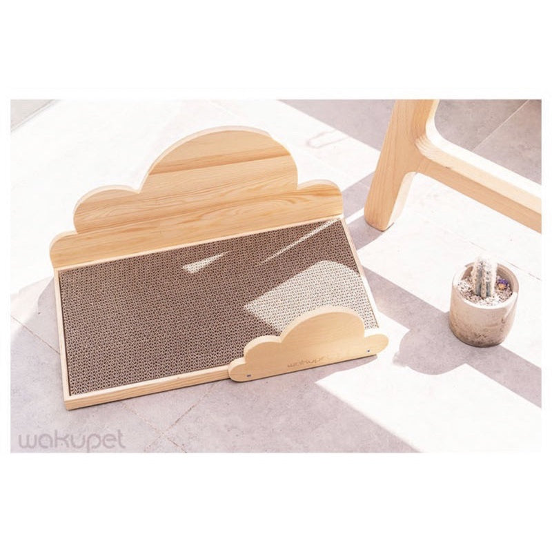 Wakupet wooden cloud ☁️ scratcher cat scratch board pet toy bed