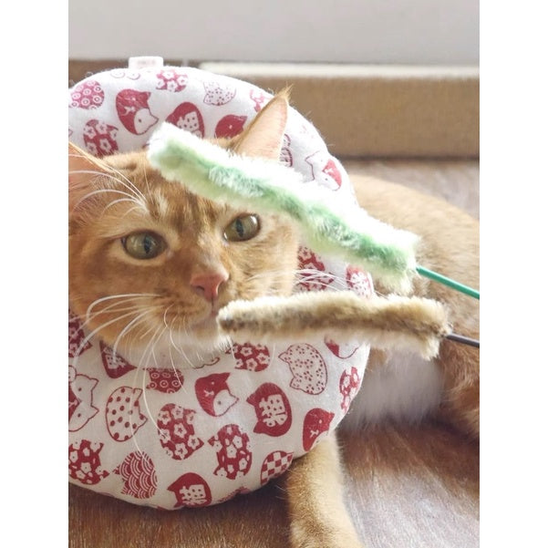 Doggyman cat teaser double foxtail pet toy