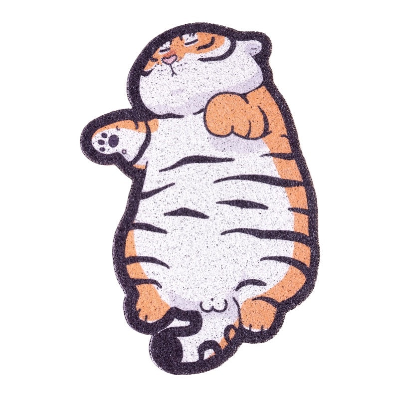 PurLab cat litter mat pad toilet door carpet Tiger good night