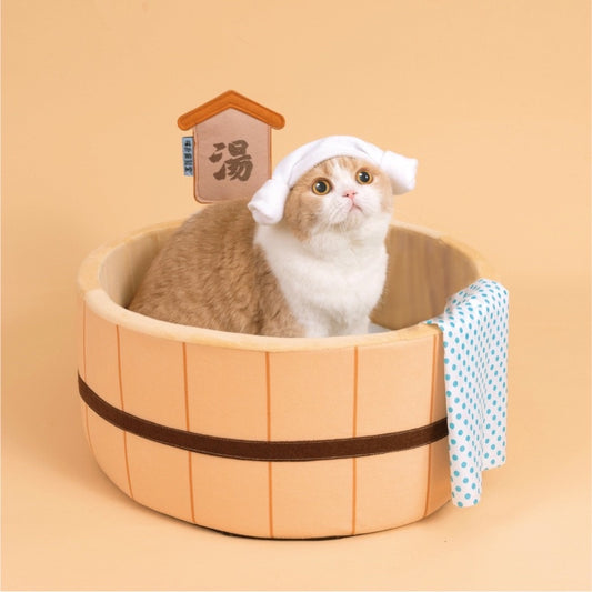 PurLab pet bed osen supa spa hot spring♨️ warm onsen cat dog nest housen