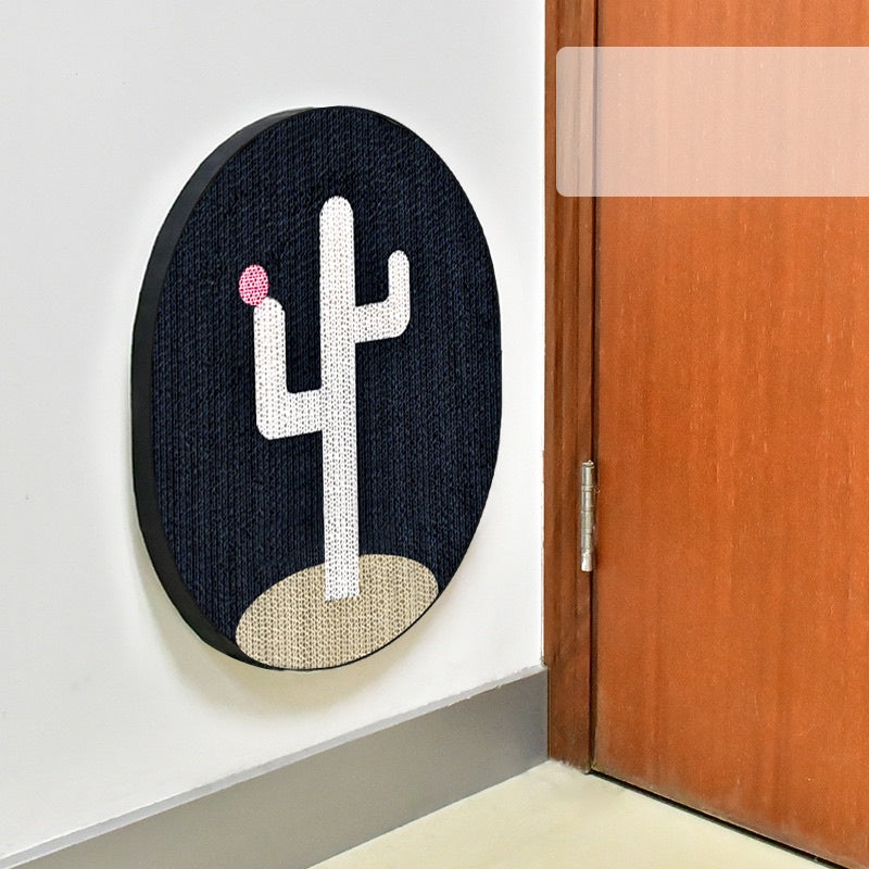 Deku black and white cactus 🌵 cat scratcher scratching board pet toy