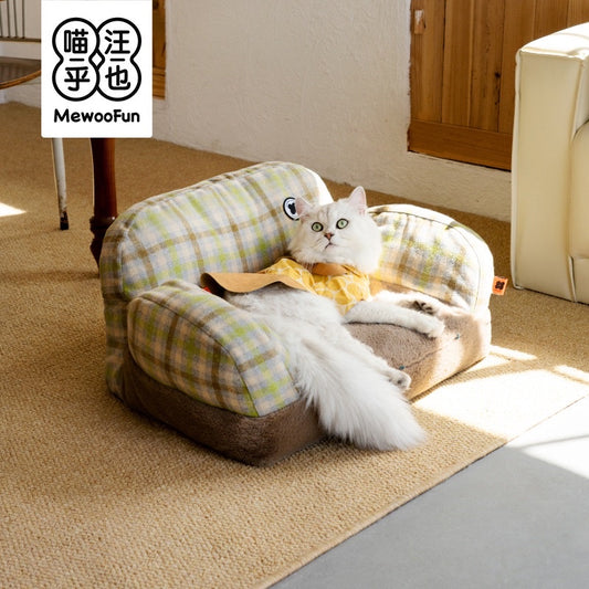 MewooFun grid cat nest bed cat sofa