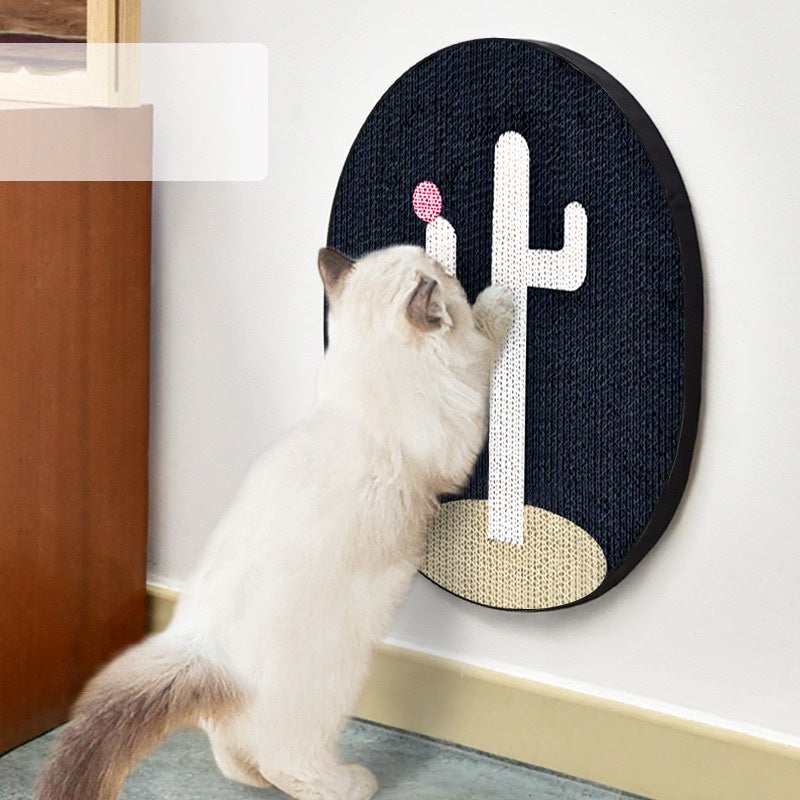 Deku black and white cactus 🌵 cat scratcher scratching board pet toy