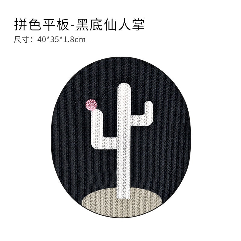 Deku black and white cactus 🌵 cat scratcher scratching board pet toy