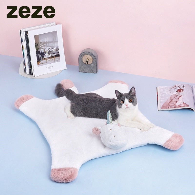 Zeze unicorn 🦄 cat sleeping soft bed pet bed
