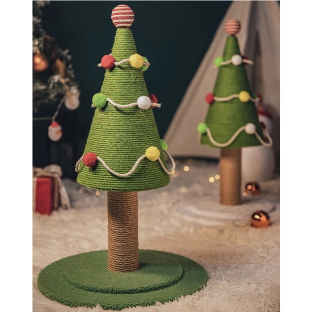 Christmas tree 🎄 Cat scratching post pole scratcher tree pet toy