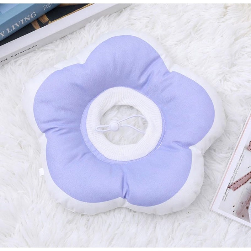 [SG Stock] Pet E collar Elizabeth cone water proof prevent licking surgery healing soft anti bite sunflower 🌻