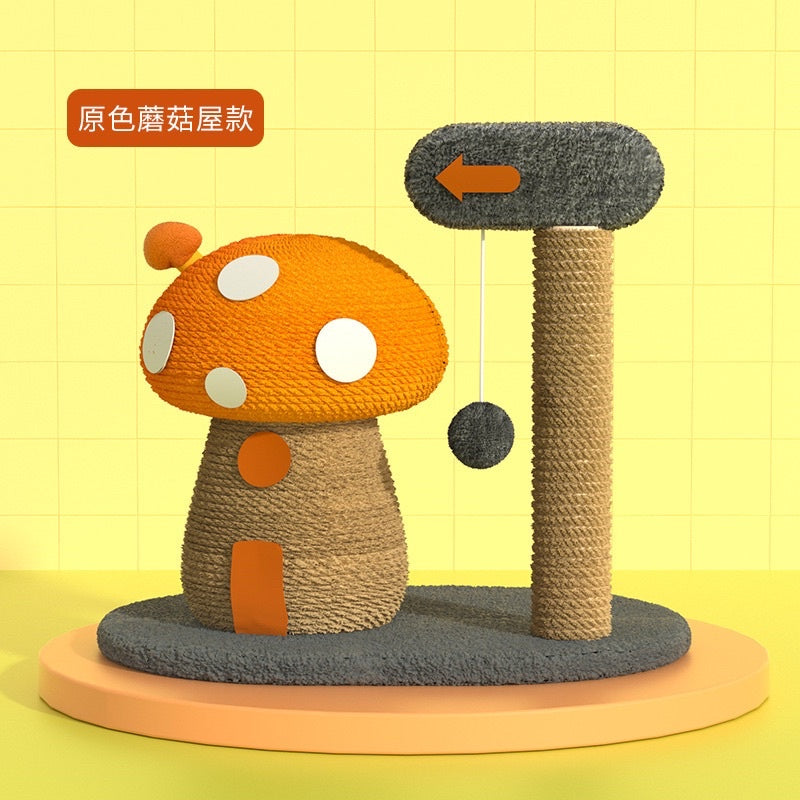 [SG Stock] Mushroom Chicken Cat scratch pole post pet toy