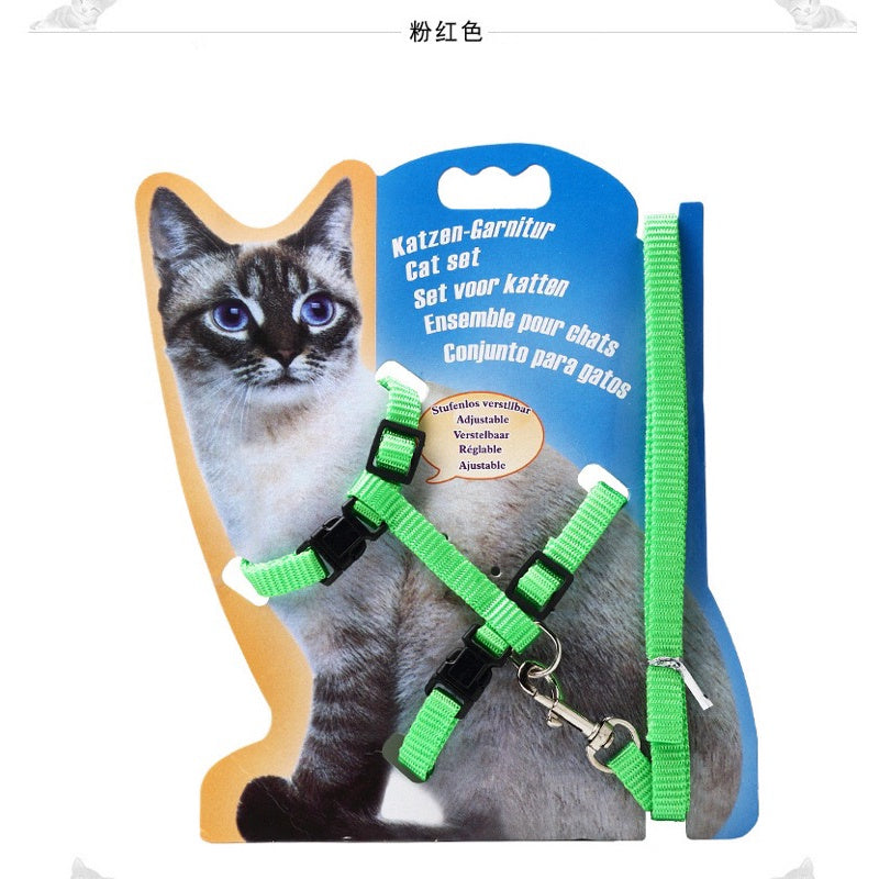 [SG stock] Adjustable cat walking rope lease cat toy leash