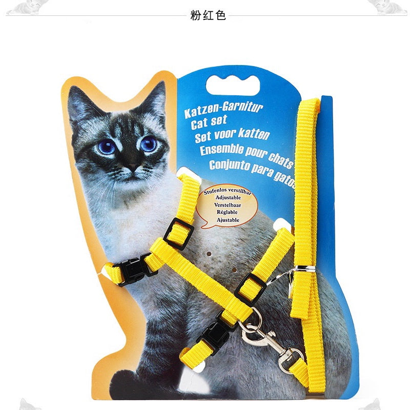 [SG stock] Adjustable cat walking rope lease cat toy leash