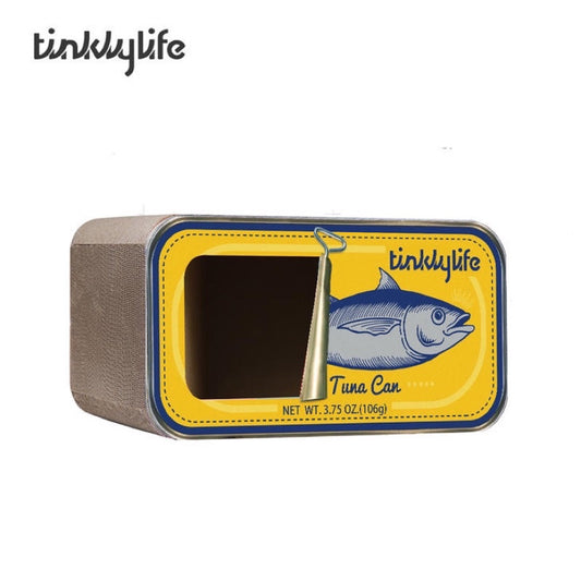 [SG Stock] Tinklflife cat scratch board tuna can canned food fun cat house pet toy