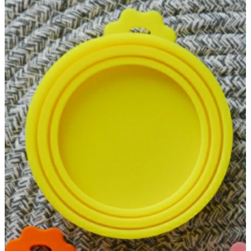 [SG] Canned can Food Cover Lid silicon Rubber Pet Cat Dog Wet Food Protector Spoon