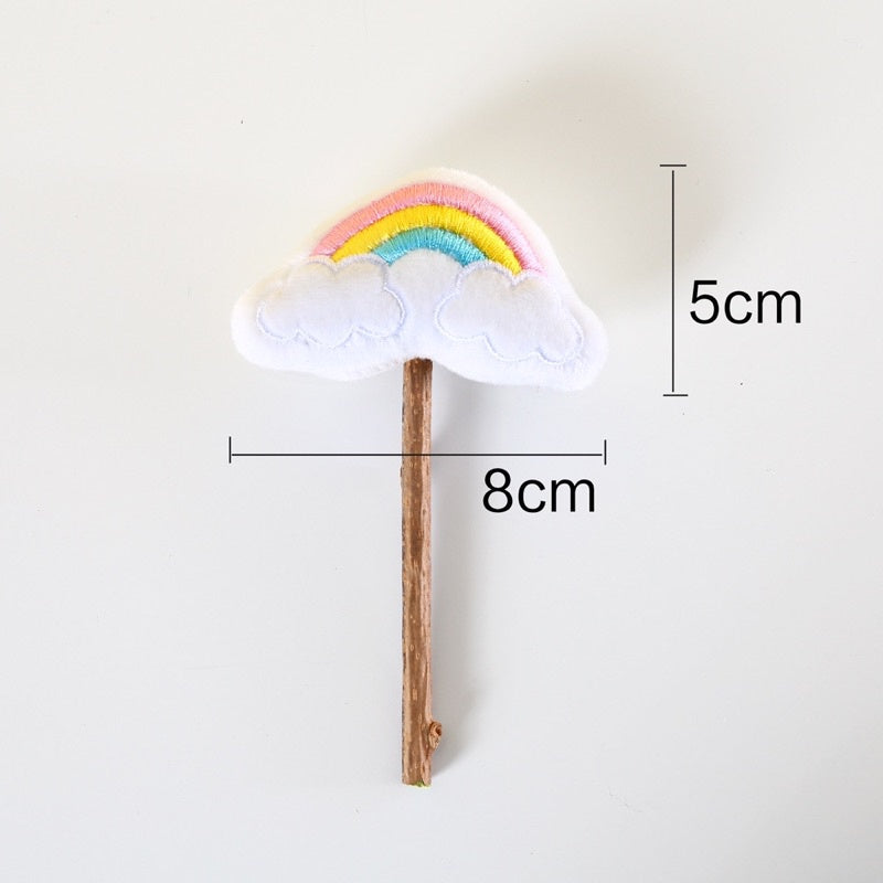 Cat toy rainbow 🌈 series Catnip lollipop 🍭 catmint chasing bitting toy pet
