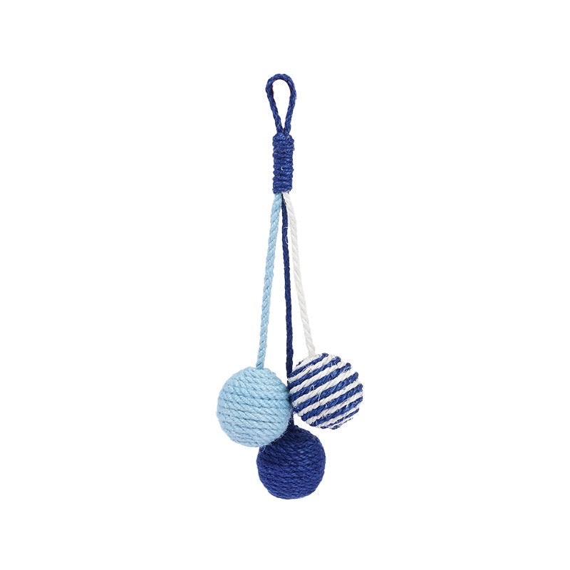 [SG Stock] Zeze cat sisal rope ball chaser pet toy multi color