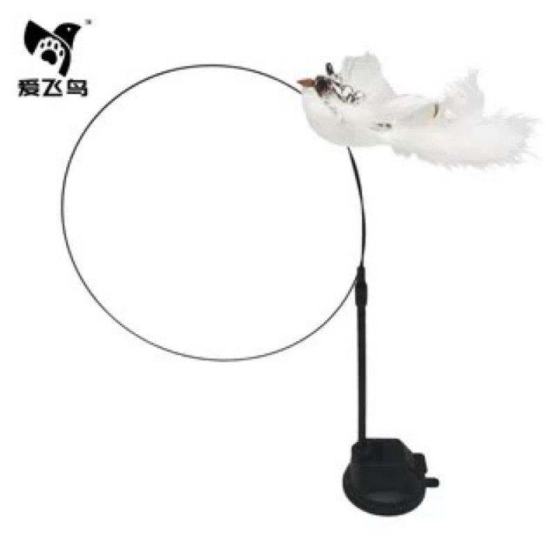 [SG Stock] Cat teaser with sucker on floor suction pad pet toy self play wand chaser
