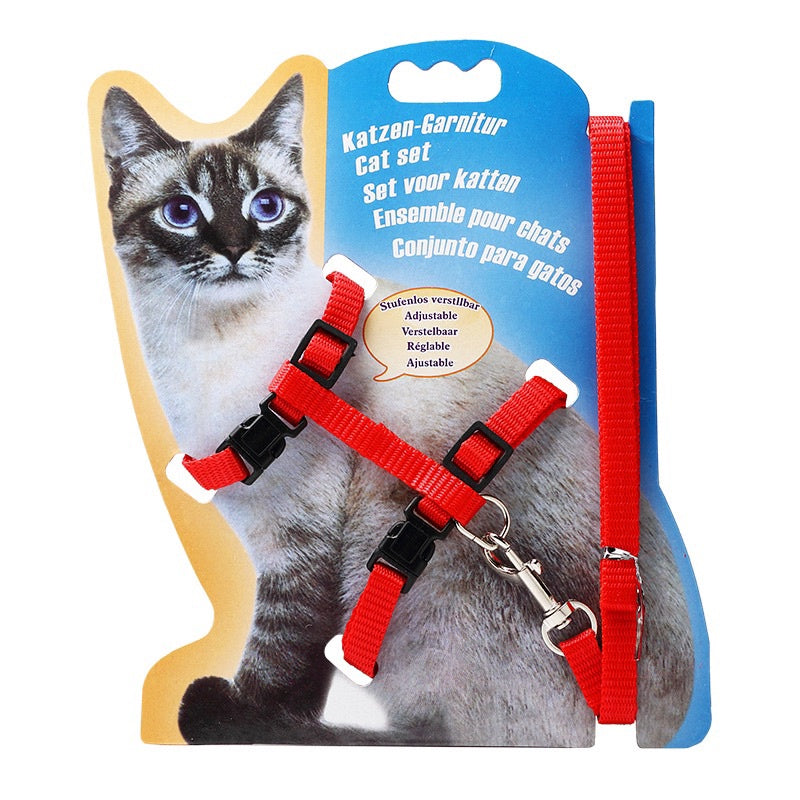 [SG stock] Adjustable cat walking rope lease cat toy leash
