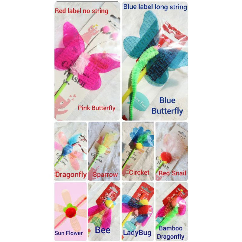 Cat Teaser Garden Series pet toy wand stick chaser