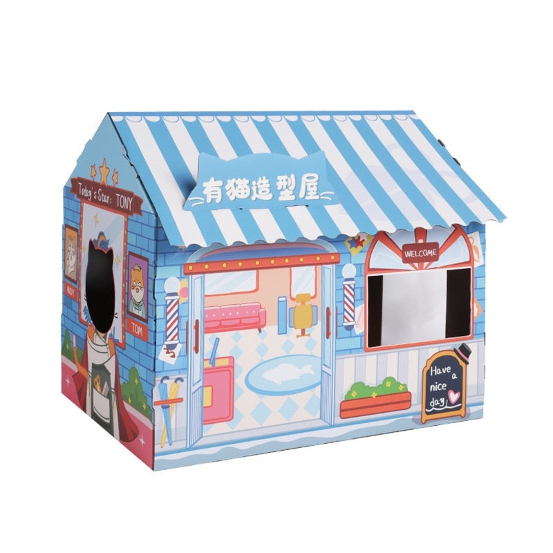 [SG Stock] Cat house with scratch board Cat Tax Christmas house
