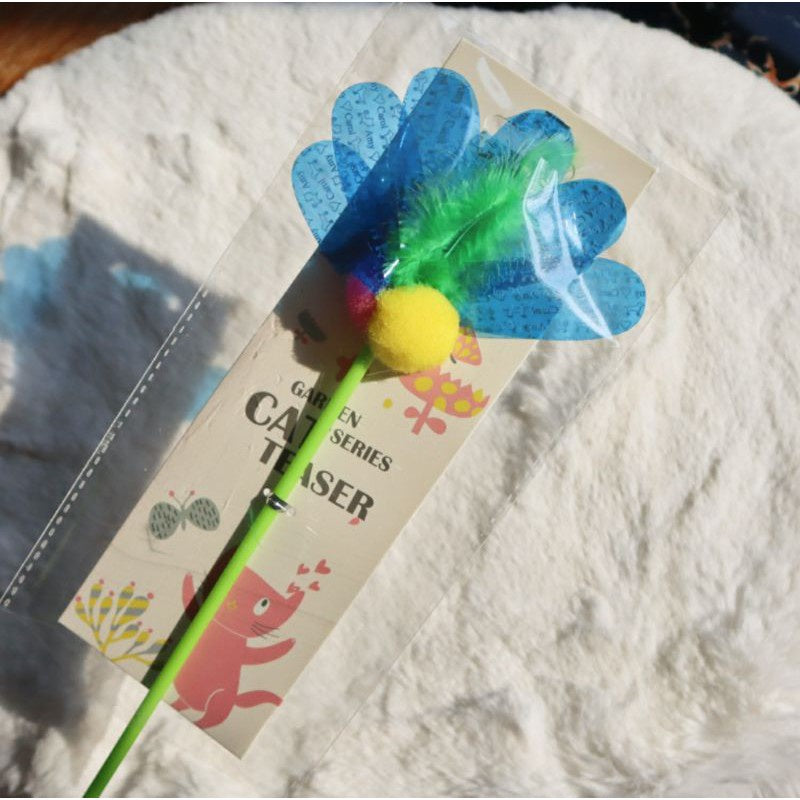 Cat Teaser Garden Series pet toy wand stick chaser