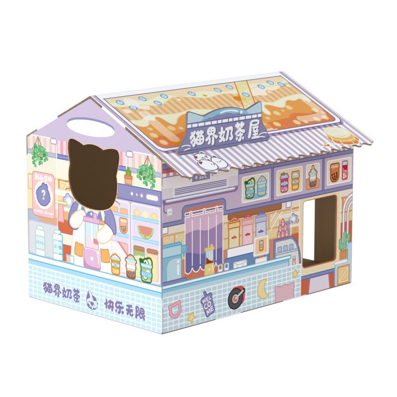 [SG Stock] Cat house with scratch board Cat Tax Christmas house