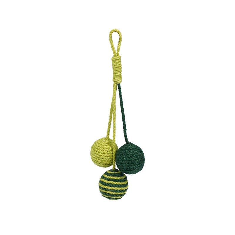 [SG Stock] Zeze cat sisal rope ball chaser pet toy multi color