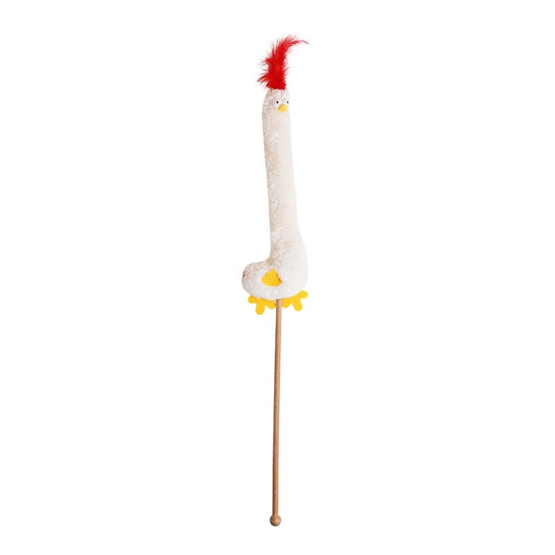 Zeze Chicken 🐔 Cat teaser wand toy pet toy