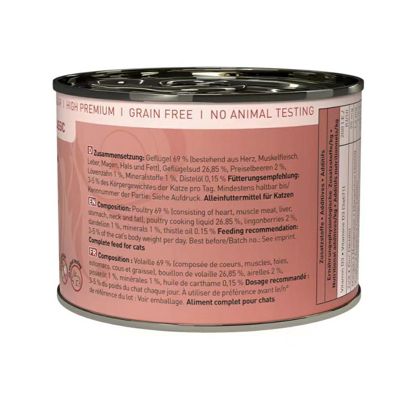 Catz Finefood 6 x classic No. 3 Poultry Catzfinefood cat wet food 6x200g