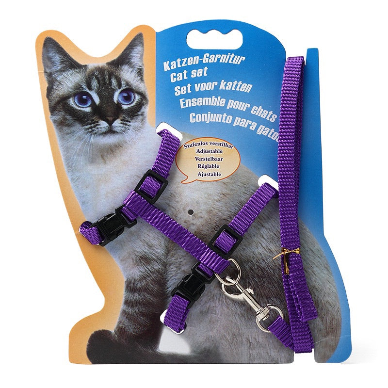 [SG stock] Adjustable cat walking rope lease cat toy leash