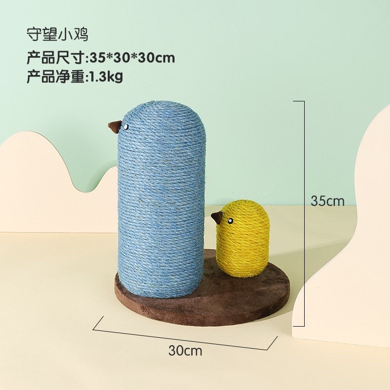 [SG Stock] Mushroom Chicken Cat scratch pole post pet toy