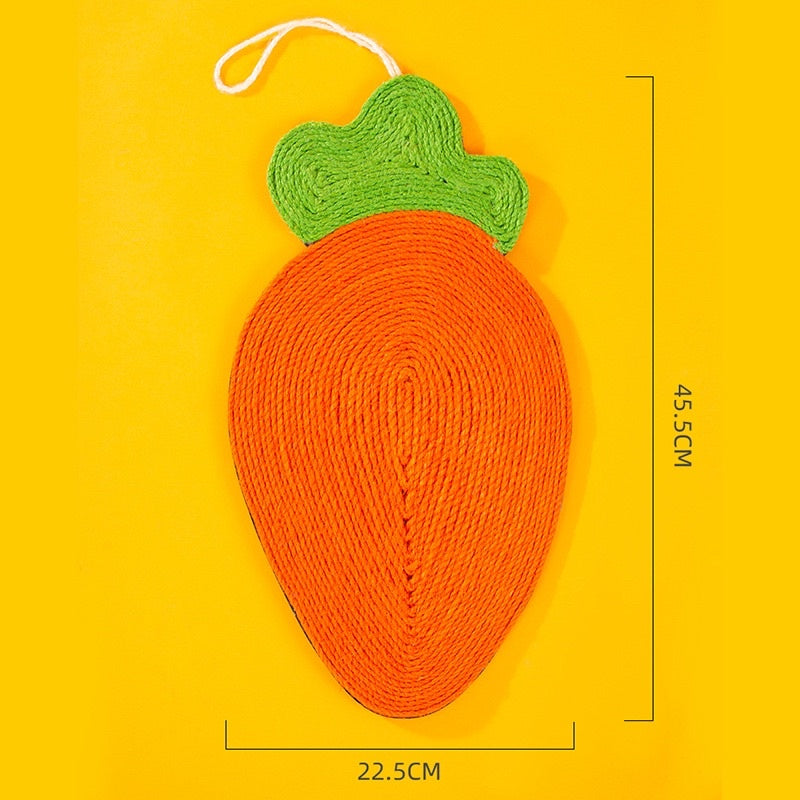 [SG stock] Cat scratch board carrot cactus sisal watermelon pet toy