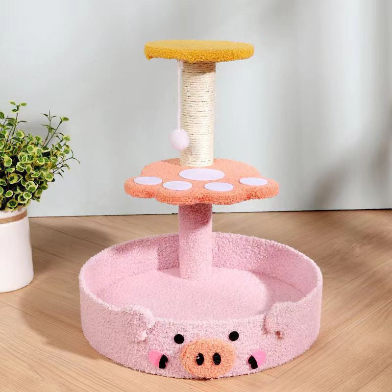 Cat Scratcher Bed animal series pet toy scratch board sisal 40cm