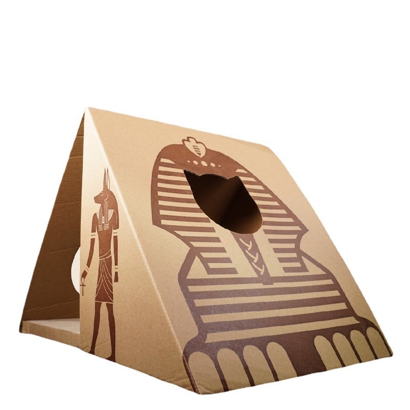 [SG Stock] Cat house with scratch board Cat Tax Christmas house