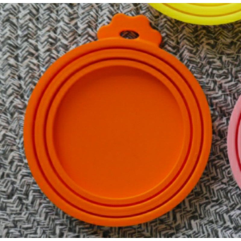 [SG] Canned can Food Cover Lid silicon Rubber Pet Cat Dog Wet Food Protector Spoon
