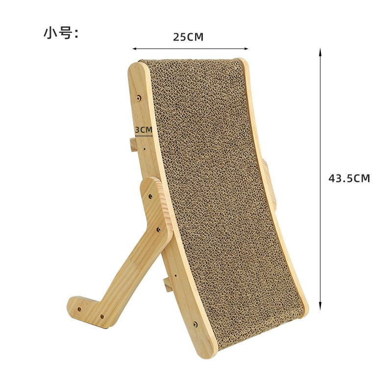 [SG Stock] Wooden cat scratch board multi function transformer bed