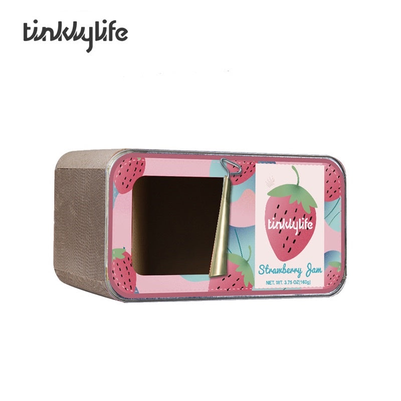[SG Stock] Tinklylife cat scratch board box house fruit canned food