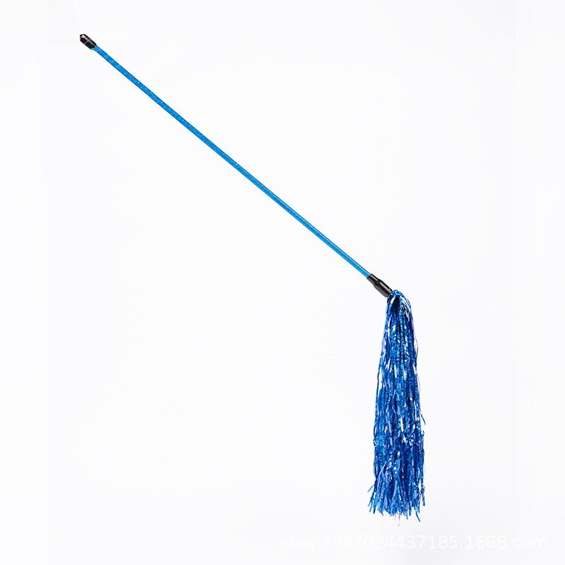 Plastic paper cat teaser cat toy blinking wand pet sticks