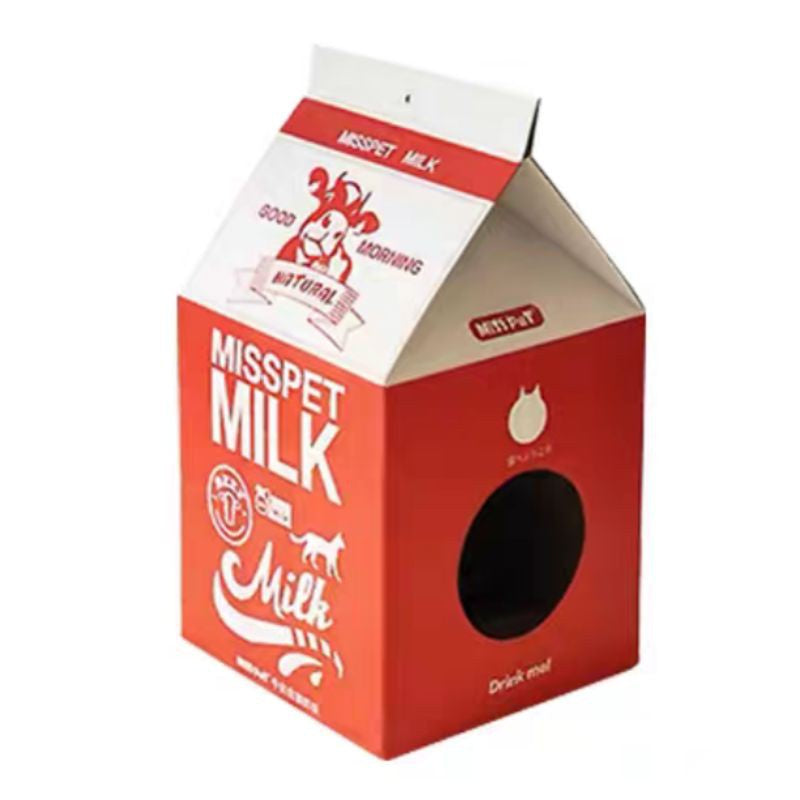 Misspet scratching board milk box sleeping bed for kitten cat pet toy house
