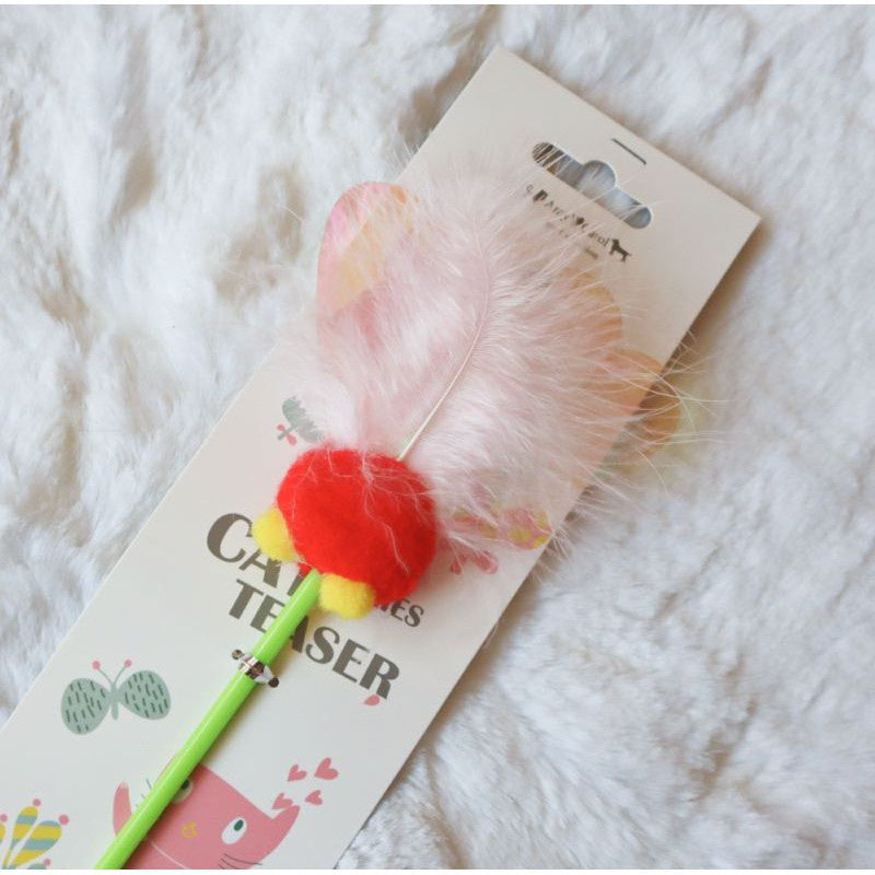 Cat Teaser Garden Series pet toy wand stick chaser