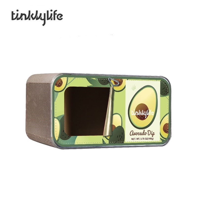 [SG Stock] Tinklylife cat scratch board box house fruit canned food