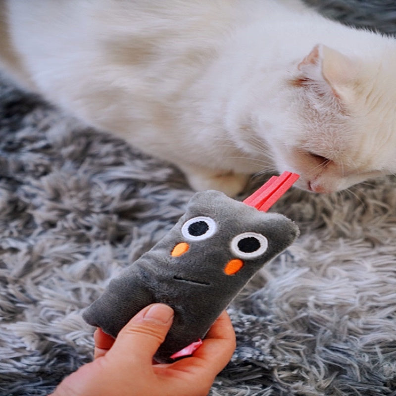 [SG Stock] Misspet small monster alien catnip chasing cat toy pet toy