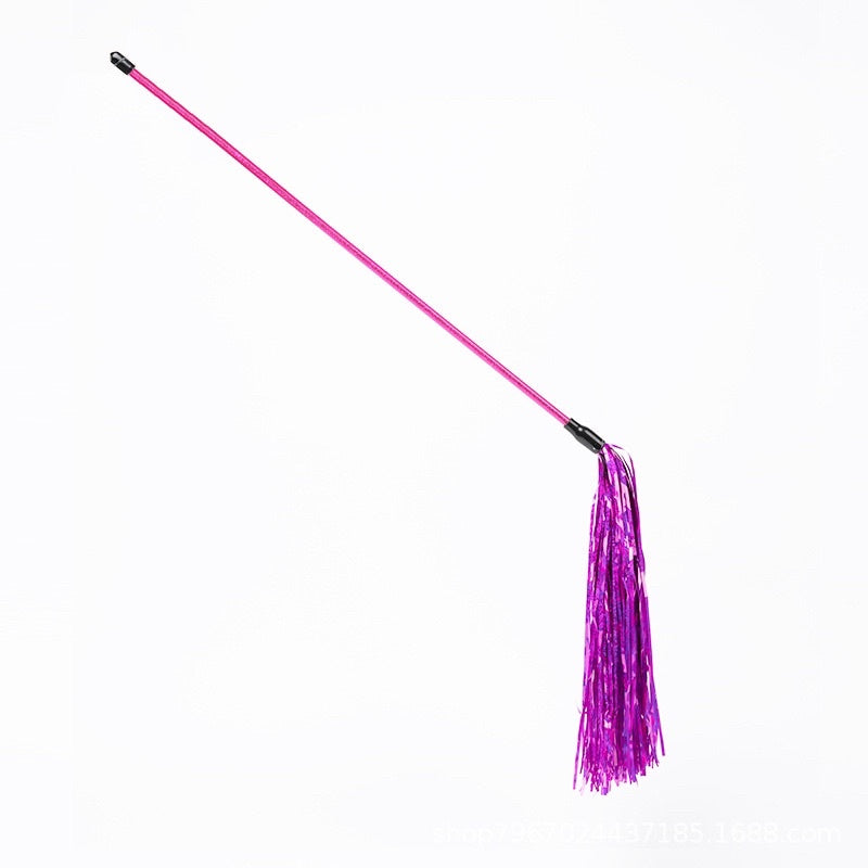 Plastic paper cat teaser cat toy blinking wand pet sticks