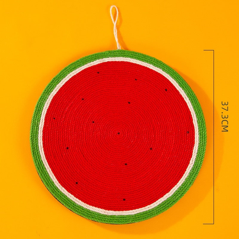 [SG stock] Cat scratch board carrot cactus sisal watermelon pet toy