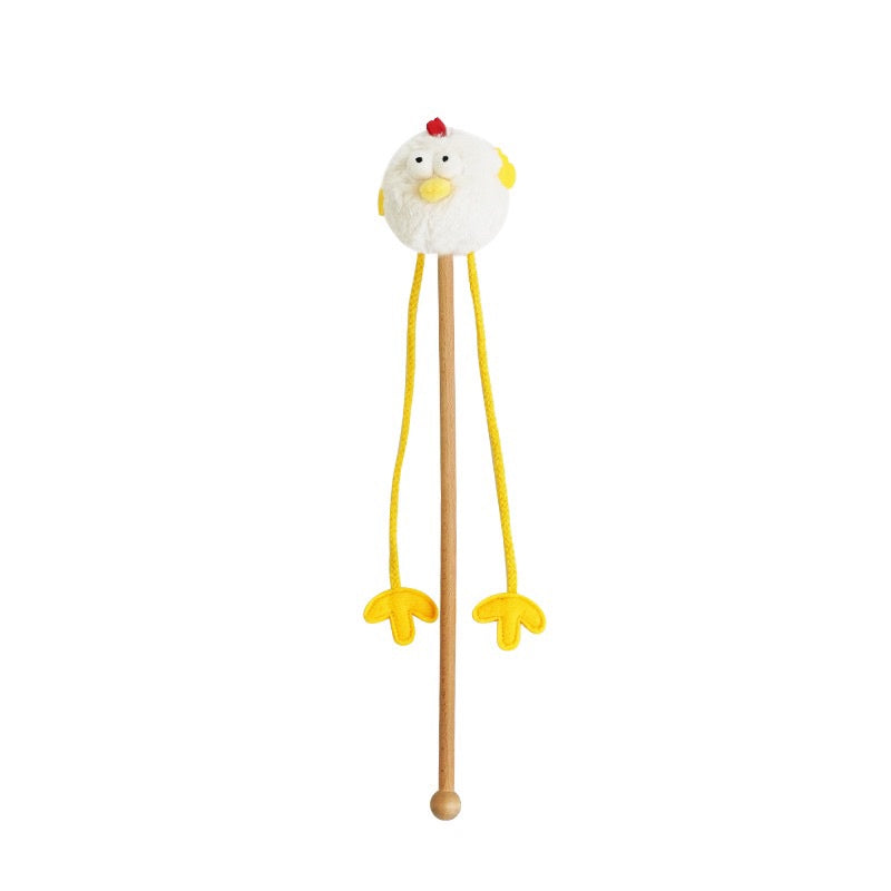 Zeze Chicken 🐔 Cat teaser wand toy pet toy