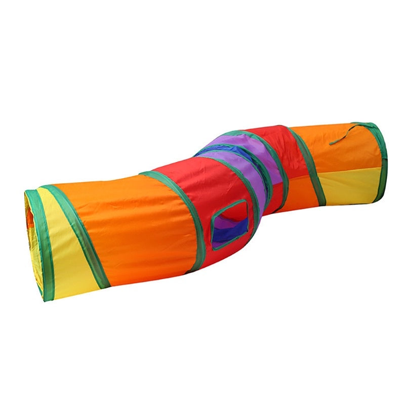 [SG Stock] Rainbow 🌈 cat tunnel pet toy multi size