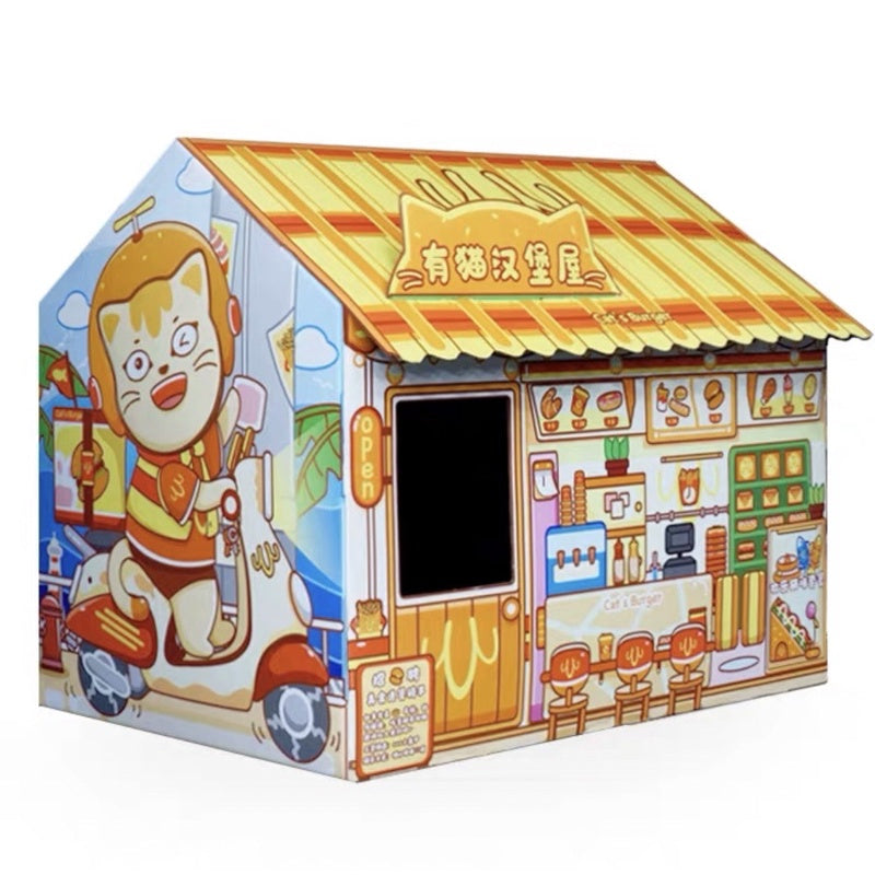 [SG Stock] Cat house with scratch board Cat Tax Christmas house