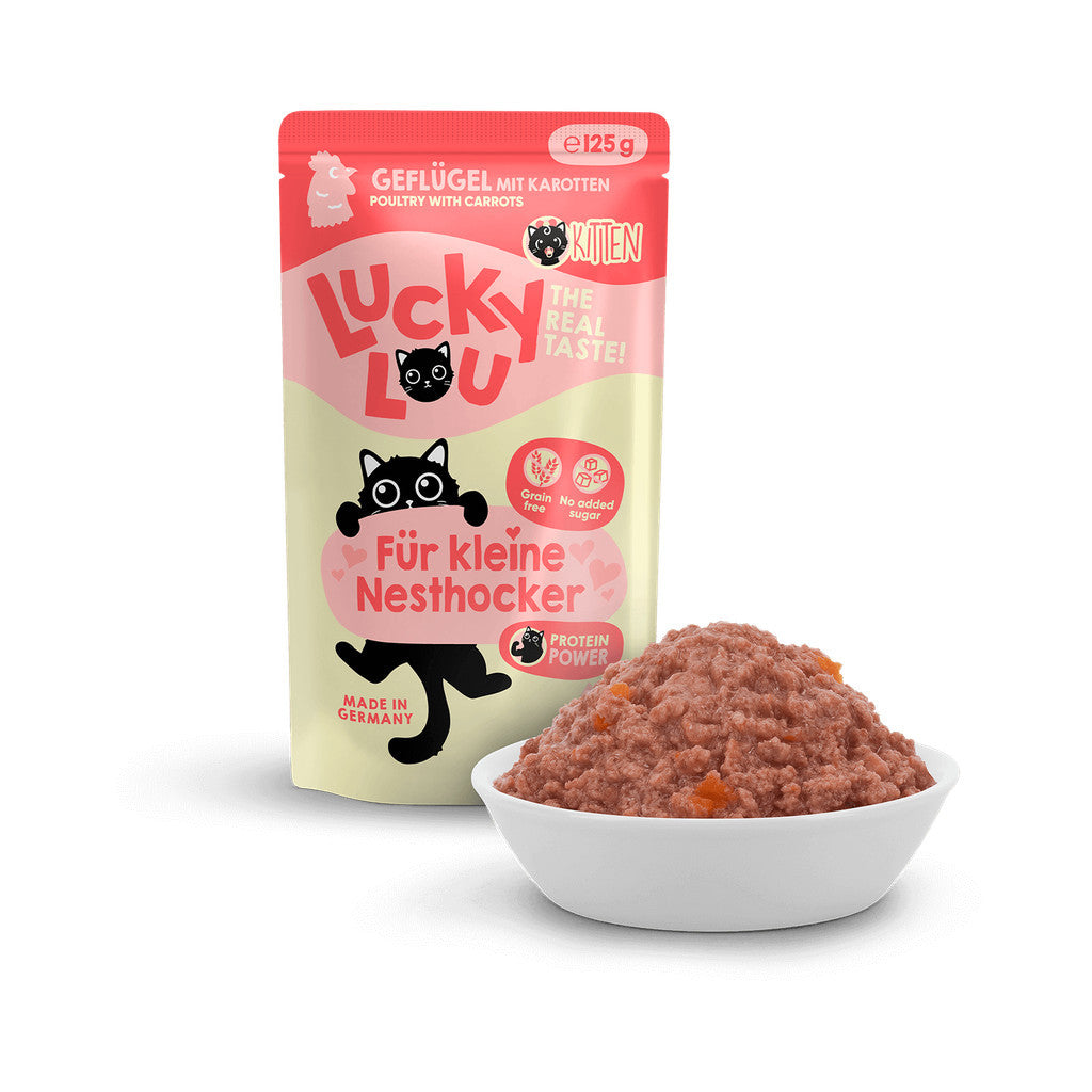 Lucky Lou® Lifestage Kitten 125g Pouch Made in Germany Completely Cat Wet Food